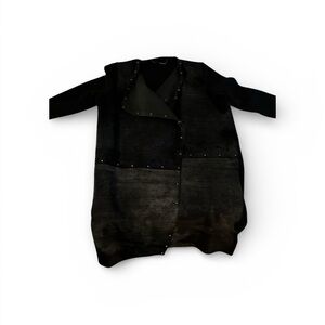 Black and Gray Long Coat